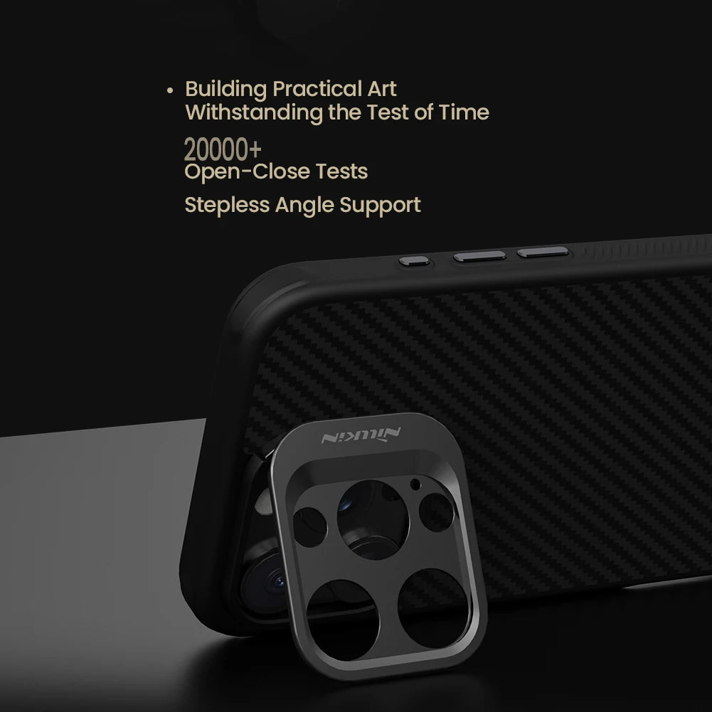 Nillkin Magsafe Aramid Fiber Case For iPhone 16 Pro Max With Kickstand Anti-Drop All-Inclusive For iPhone 16 Pro Magnetic Cases