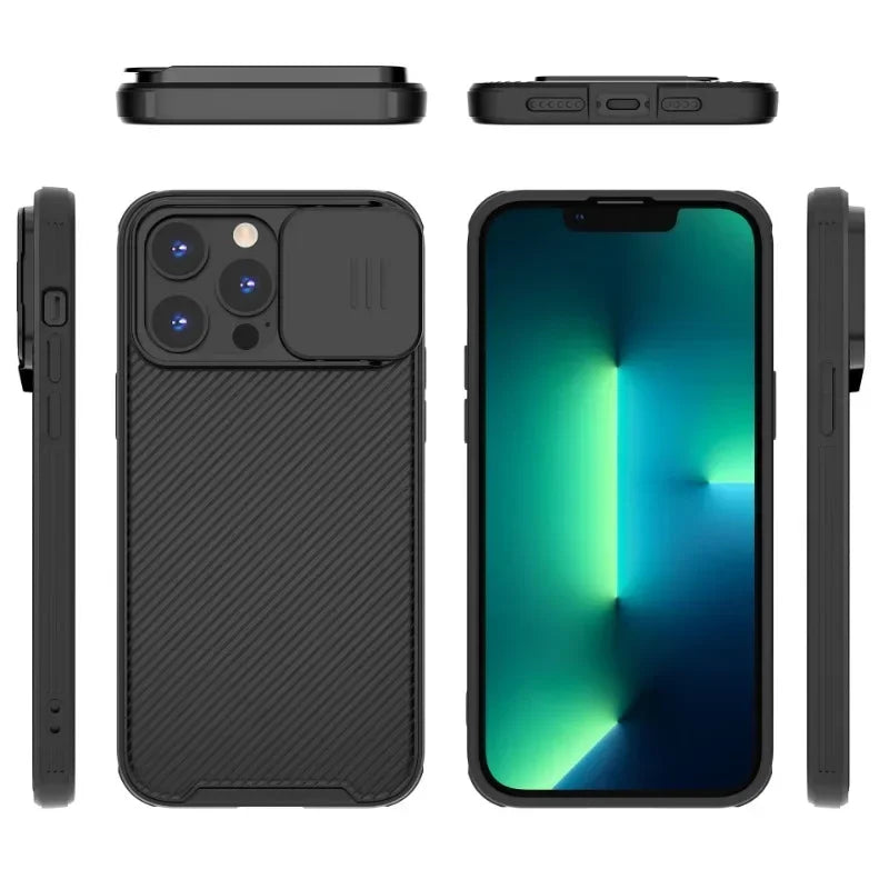 Magnetic Case For iPhone 16 16e 15 14 13 12 11 Pro Max Push window protection lens Cover