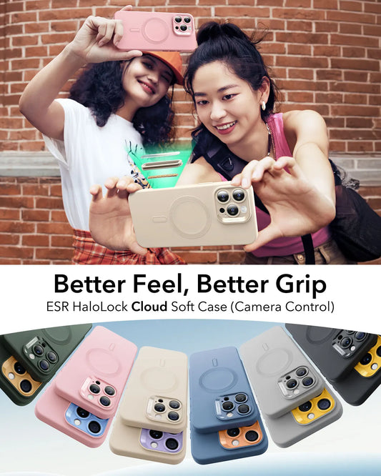ESR for iPhone16 Case with MagSafe Camera Control Supports Magnetic Charging Shockproof Silicone Case For iPhone 16 Pro Max