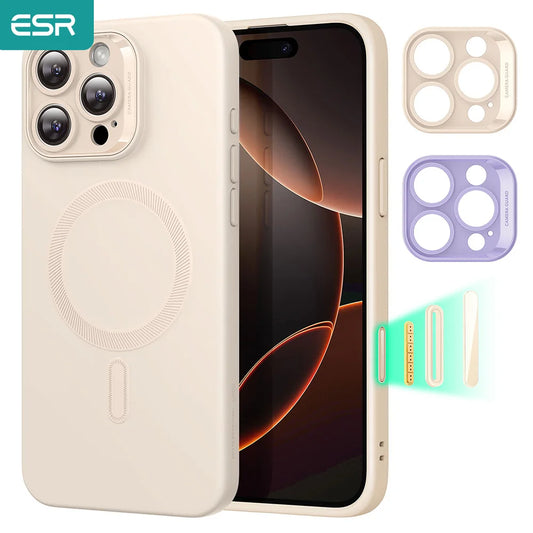 ESR for iPhone16 Case with MagSafe Camera Control Supports Magnetic Charging Shockproof Silicone Case For iPhone 16 Pro Max