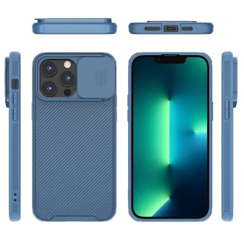 Magnetic Case For iPhone 16 16e 15 14 13 12 11 Pro Max Push window protection lens Cover